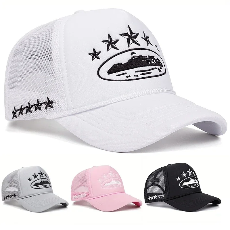 Trucker Cap Mesh - Topi Baseball Unisex Motif Baru, Gaya