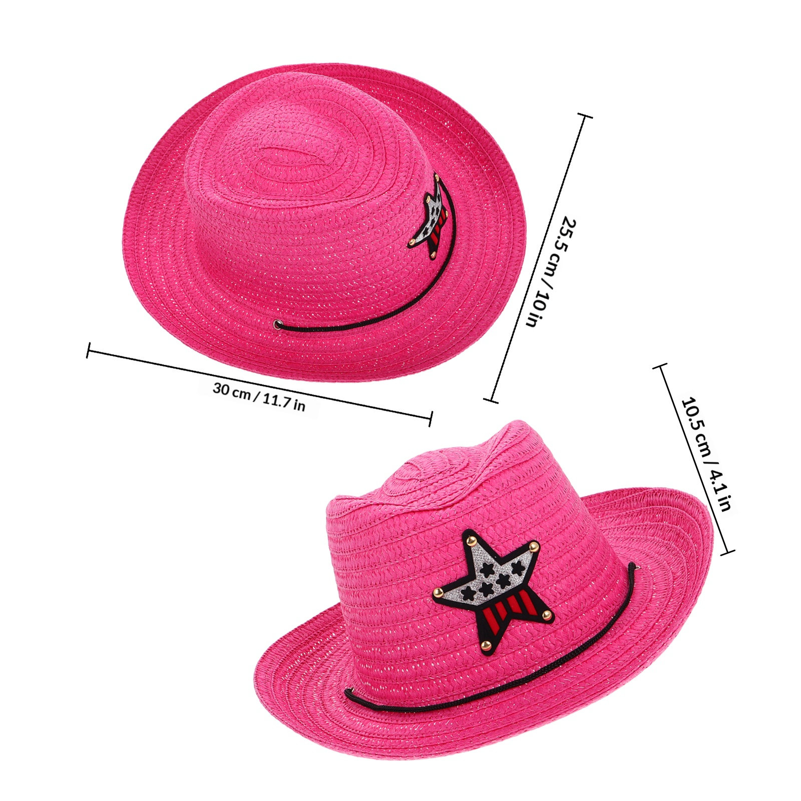 Topi Koboi Anak Gaya Barat, To - Cowboy Hat Straw ulasan dan harga