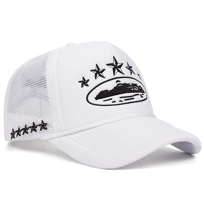 Topi Baseball Unisex Motif Bar - Trucker Cap Mesh ulasan dan harga