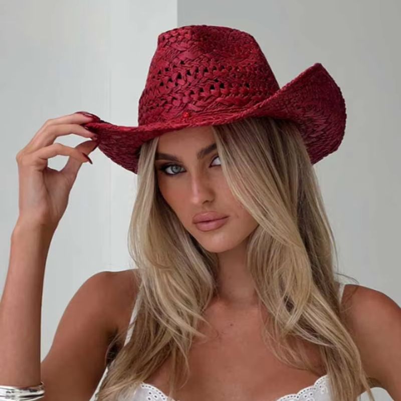 Topi Koboi Topi Jerami Musim P - Cowboy Hat Straw ulasan dan harga